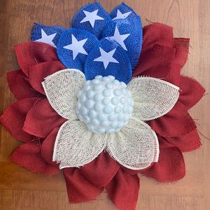 American flag wreath